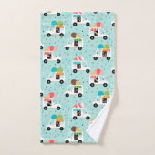 Eiskremskraftwagen, Hübsche Sprinkles Girls Badhandtuch Set (Handtuch)