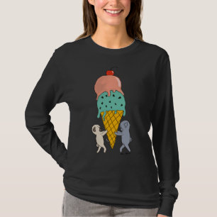 Eiskremstag - Niedliche Mops Klassischer T - Shirt