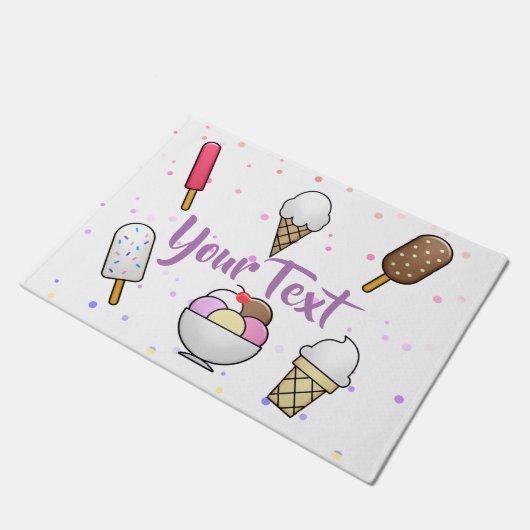 Eiskremtraum Fußmatte (Schrägansicht)