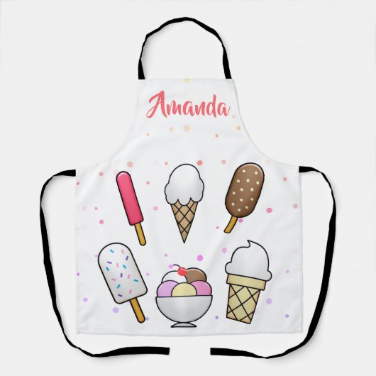 Eiskremtraum Schürze (Vorderseite)