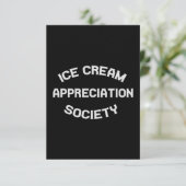 Eiskremwertungsgesellschaft Sommerzeit Funny Dankeskarte (Stehend Vorderseite)