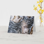 Eiskristall-Foto Karte (Gelbe Blume)