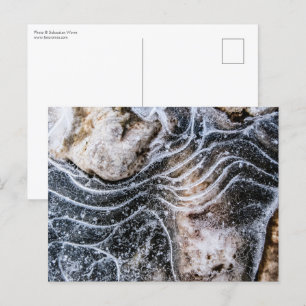 Eiskristall-Foto Postkarte