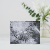 Eiskristall-Foto Postkarte (Stehend Vorderseite)