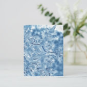 Eiskristall Fraktal Snowflake Feiertagskarte (Stehend Vorderseite)