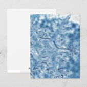 Eiskristall Fraktal Snowflake Feiertagskarte (Vorne/Hinten)