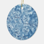 Eiskristall Fraktal Snowflake Keramik Ornament (Links)
