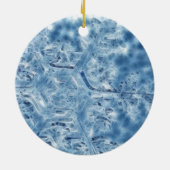 Eiskristall Fraktal Snowflake Keramik Ornament (Hinten)