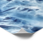 Eiskristall Fraktal Snowflake Poster (Ecke)