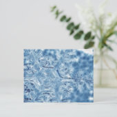 Eiskristall Fraktal Snowflake Postkarte (Stehend Vorderseite)