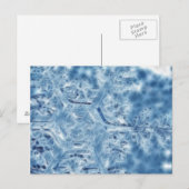Eiskristall Fraktal Snowflake Postkarte (Vorne/Hinten)