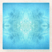 Eiskristall Glasuntersetzer (Vorderseite)