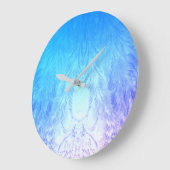 Eiskristall Große Wanduhr (Winkel)