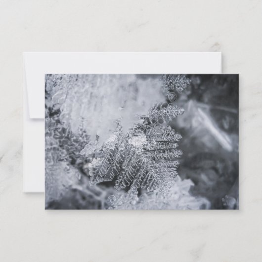 Eiskristall-Naturfotokarte (Vorderseite)