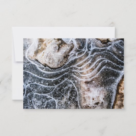 Eiskristall-Naturfotokarte (Vorderseite)