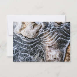 Eiskristall-Naturfotokarte