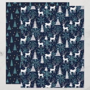 Eiskristall Weihnachten Hirsch Aquamarines Scrapbo