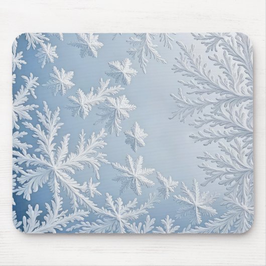 Eiskristalle auf Glas Mousepad (Vorne)