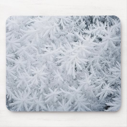 Eiskristalle auf Glas Mousepad (Vorne)