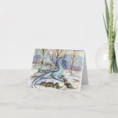 Eiskristalle Feiertagskarte (Vorderseite)