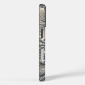 Eiskristalle, gefroren, Monogramm aus Fraktal Case-Mate iPhone Hülle (Rückseite / Rechts)