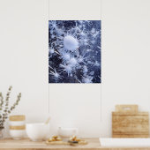Eiskristalle in der Sierra Poster (Küche)