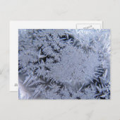 Eiskristalle Postkarte (Vorne/Hinten)