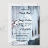 Eiskristalle - Winter-Brautparty Einladung (Vorderseite)