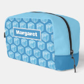 Eiskuben Blue Toilettenbeutel Waschbeutel (Rechte Ecke)
