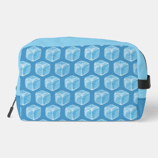 Eiskuben Blue Toilettenbeutel Waschbeutel (Rückseite)
