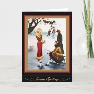 Eiskunstlauf Art Deco Weihnachten Damen