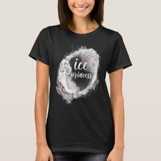 Eiskunstlauf Eisläuferin Prinzessin Schlittschuh T-Shirt