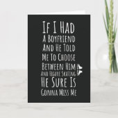 Eiskunstlauf Karten Mädchen Schlittschuh Schlittsc (Vorderseite)