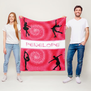Eiskunstlauf-Kirschwirbel-Fleece-Decke Fleecedecke