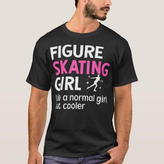 Eiskunstlauf Mädchen Definition Abbildung T-Shirt (Vorderseite)