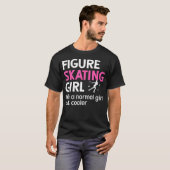 Eiskunstlauf Mädchen Definition Abbildung T-Shirt (Vorne ganz)