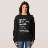 Eiskunstlauf Onkel Definition Sport Sweatshirt (Vorne ganz)