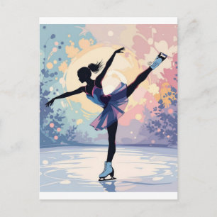 Eiskunstlauf Postkarte