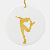 Eiskunstlauf-Spinnenschmuck Keramik Ornament (Vorne)