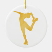 Eiskunstlauf-Spinnenschmuck Keramik Ornament (Hinten)