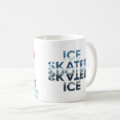 Eiskunstläufer mit Bewertungstabellen - Tassen (VorderseiteRechts)