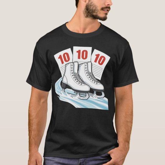Eiskunstläufer mit Bewertungstafeln - Shirts & Swe (Vorderseite)