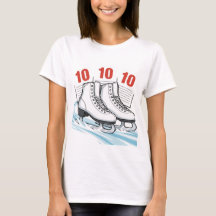 Eiskunstläufer mit Bewertungstafeln - T-Shirts & S