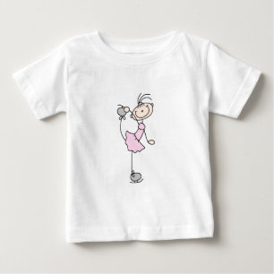 Eiskunstläuferin im rosa Kleid T-Shirts und Gesche