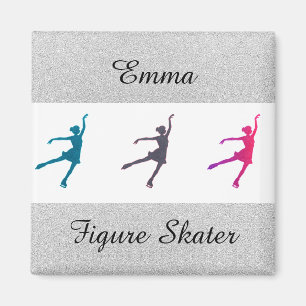 Eiskunstläuferin personalisiert magnet