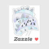 Eisland   aufkleber (Blatt)