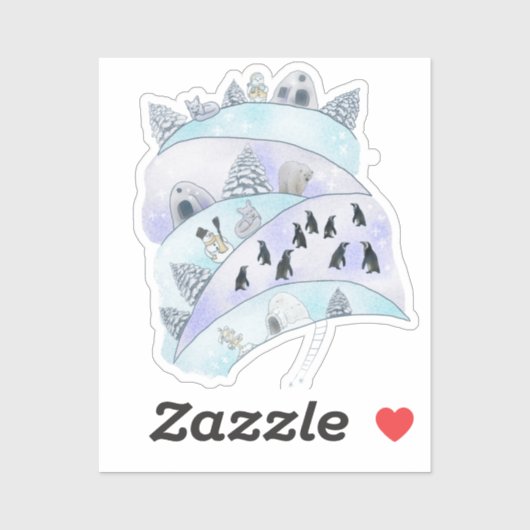 Eisland   aufkleber (Blatt)