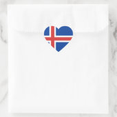 Eisland Herz-Aufkleber (Tasche)