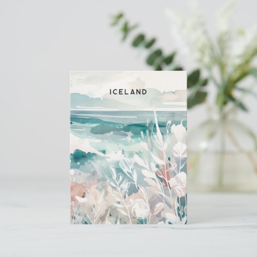 Eisland Postkarte (Stehend Vorderseite)