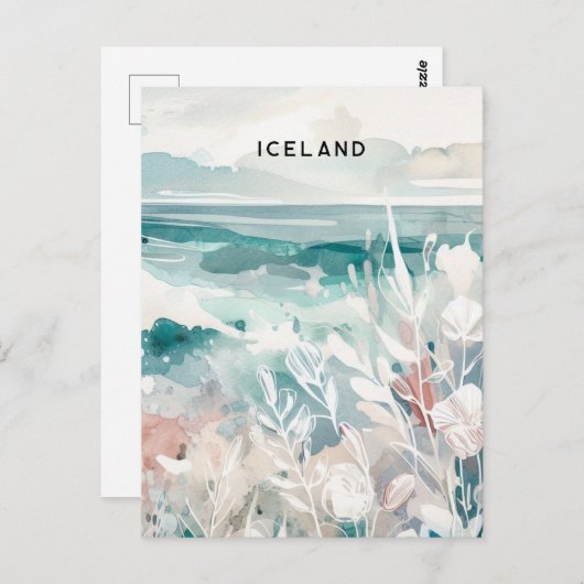 Eisland Postkarte (Vorne/Hinten)